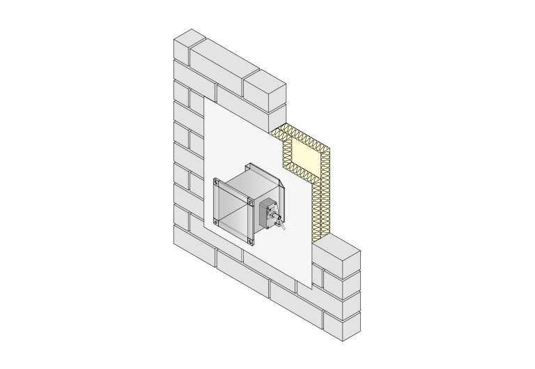 Weichschotteinbau der FK90 in massive Wände