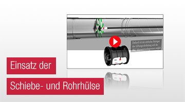 Use of the pipe and sliding sleeve of the VRL1, explains in a video