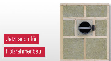 Einbau von Brandschutzklappen in den Holzrahmen