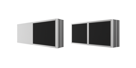 Illustration of two silencer splitters