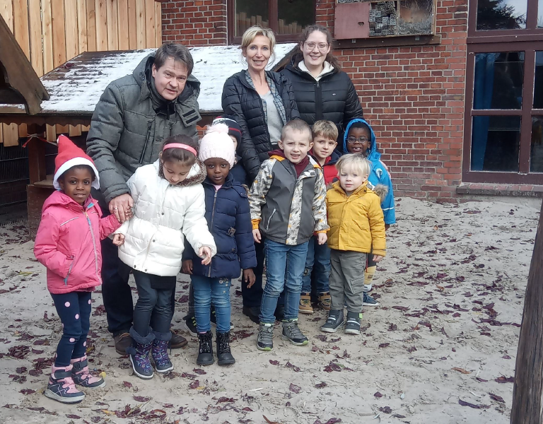 Donation cheque to the Leer Child Protection Association