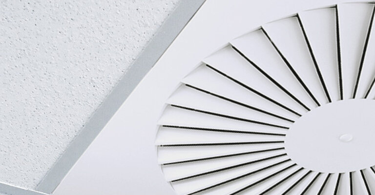 Illustratie van een plafondrooster