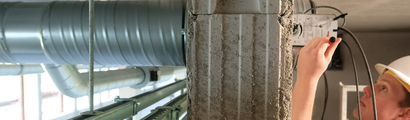 Einbau von Brandschutzklappen