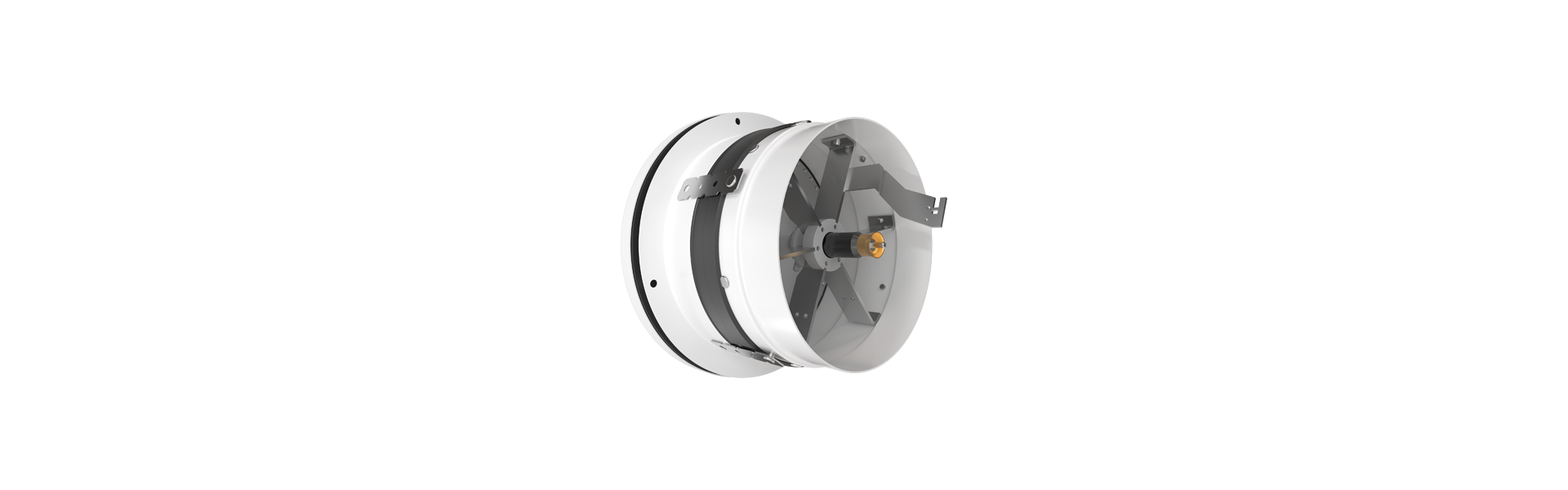 BV90 fire protection valve half right from behind