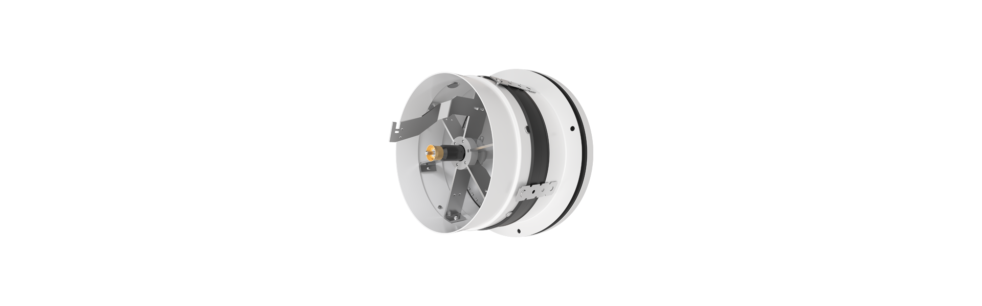 BV90 fire protection valve half left from behind