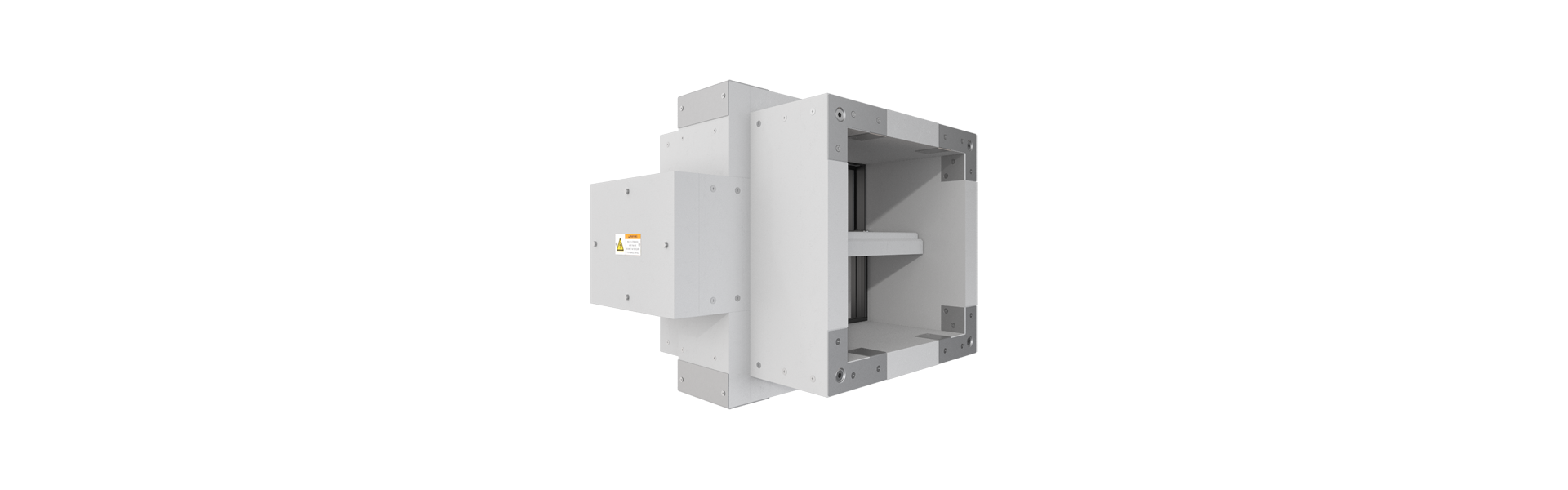 EK90 Smoke extraction damper half right from the rear