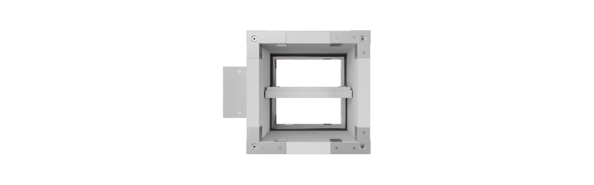 EK90 smoke control damper from behind