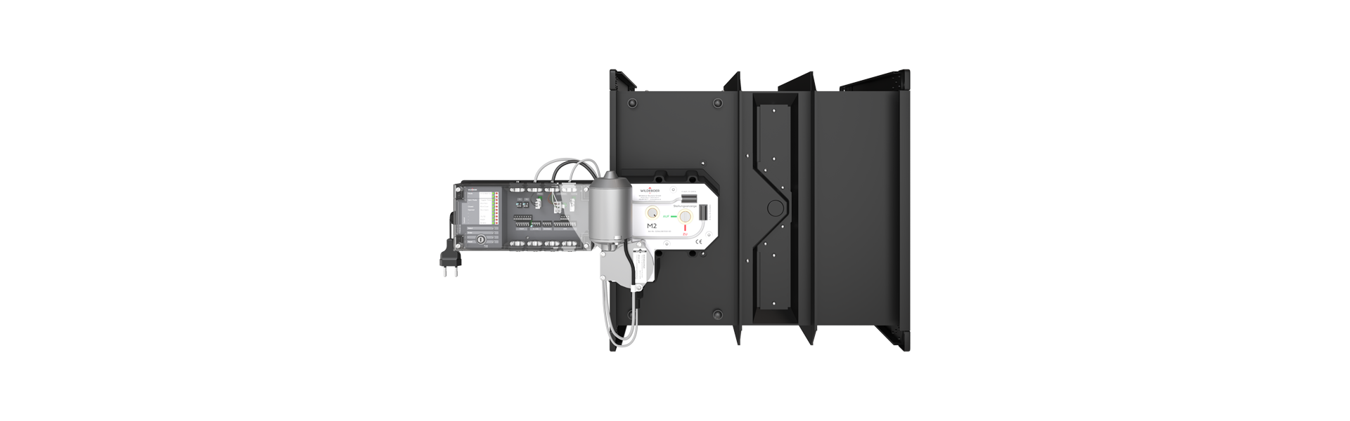 FK90 fire damper for commercial kitchens from the right