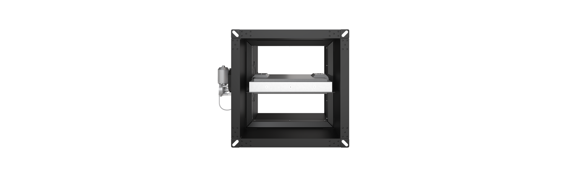 FK90 fire damper for commercial kitchens from behind
