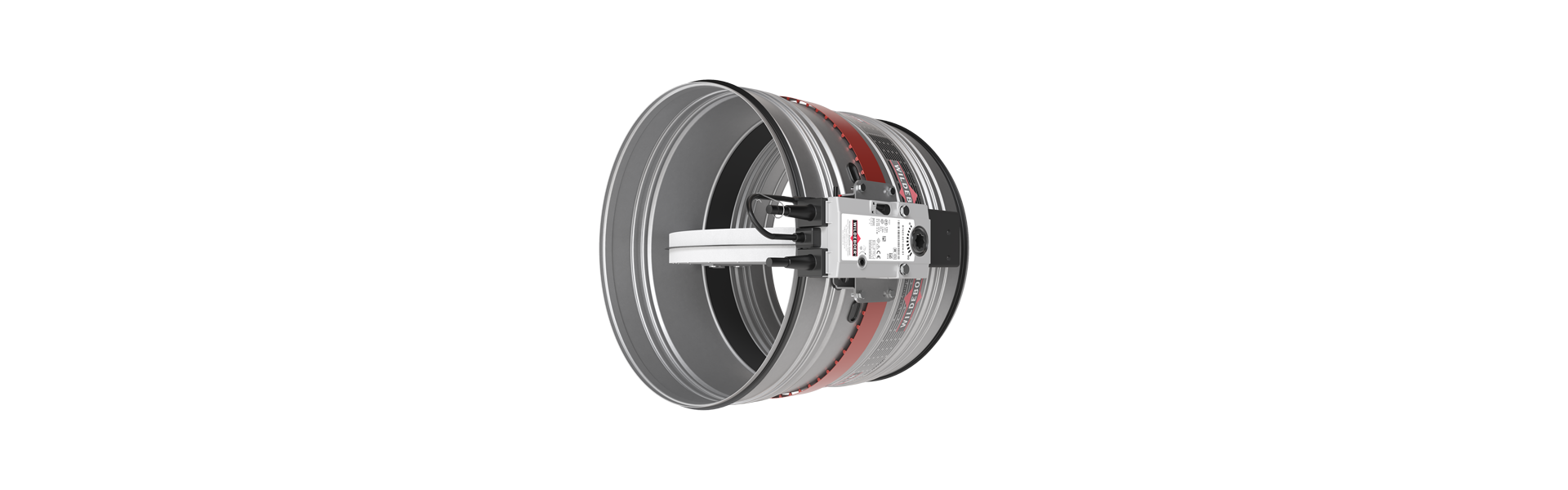 FR90 fire damper half right from the front