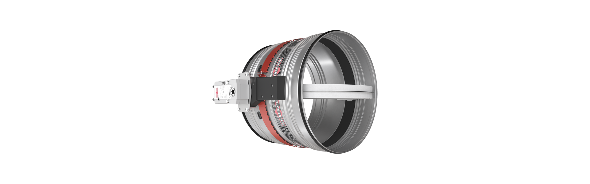 FR90 fire damper half right from the rear