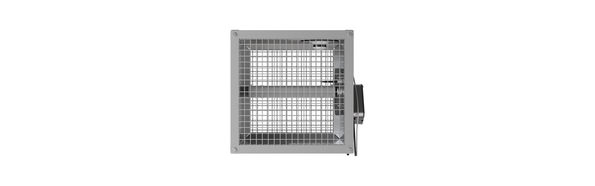 FK90 fire damper with OR32 smoke release device from the front