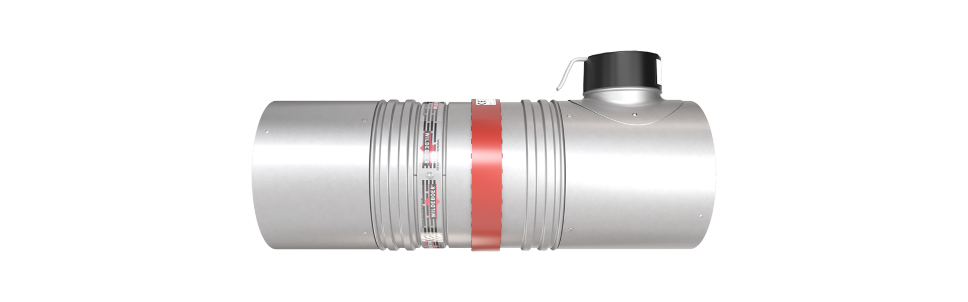 FR90 fire damper with OR32 smoke release device from the side