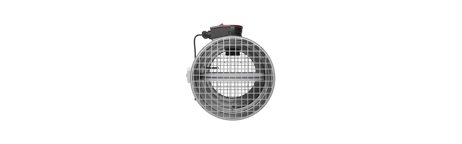 FR90 fire damper with OR4 Pro smoke release device from the front