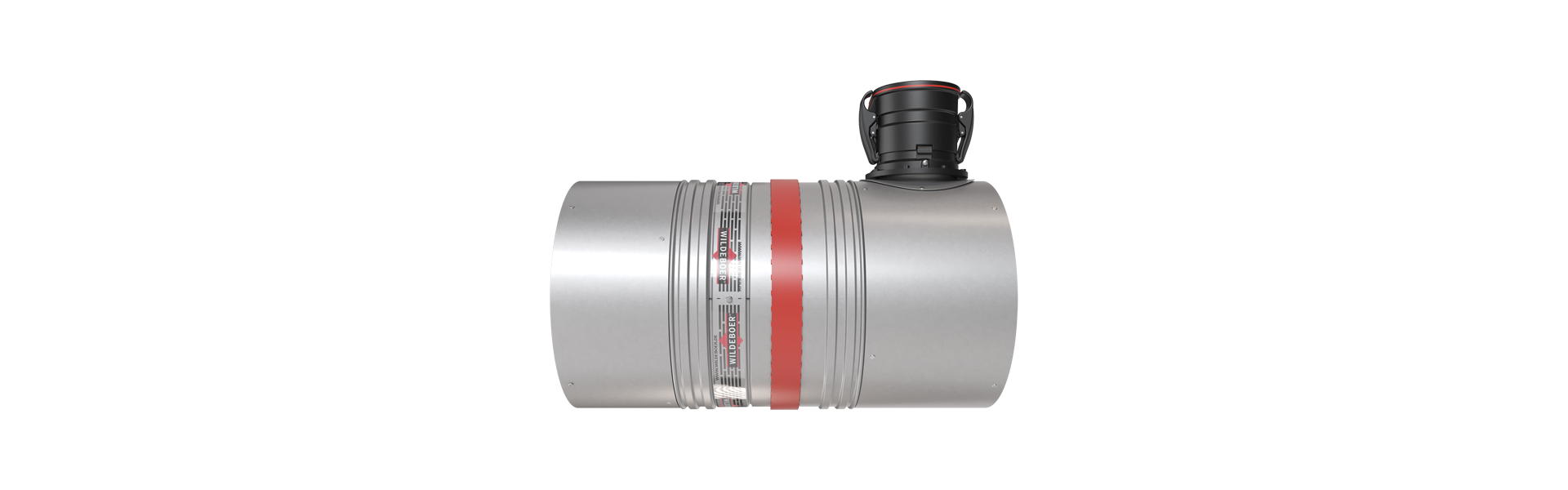 FR90 fire damper with OR4 Pro smoke release device from the side