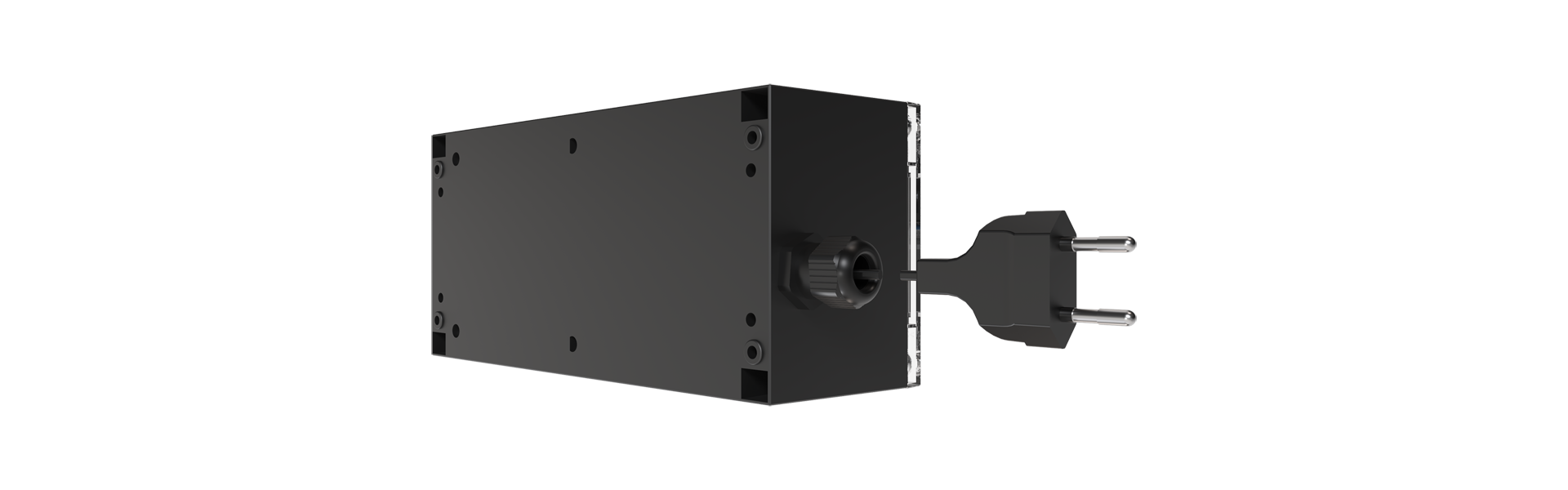 Fire alarm control panel module BS2-BZ-01 from behind and half turned to the left