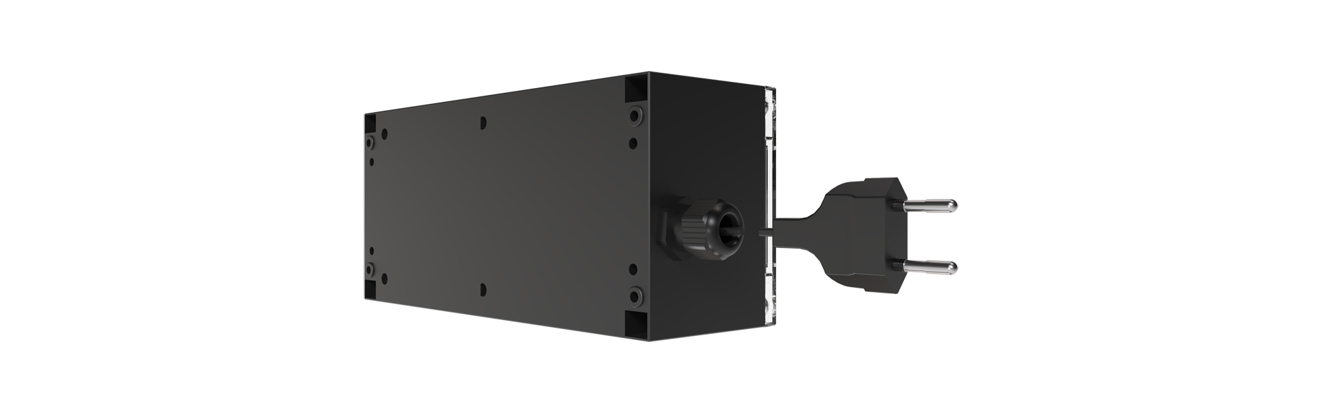 Motormodule BS2-MO vanaf de achterkant half naar links gedraaid