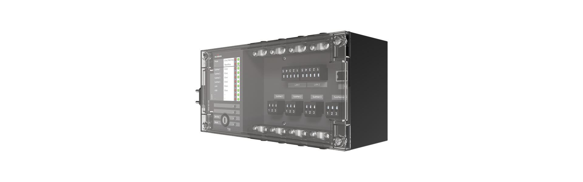 BS2-SC-02 Subnet controller turned halfway to the left from the front