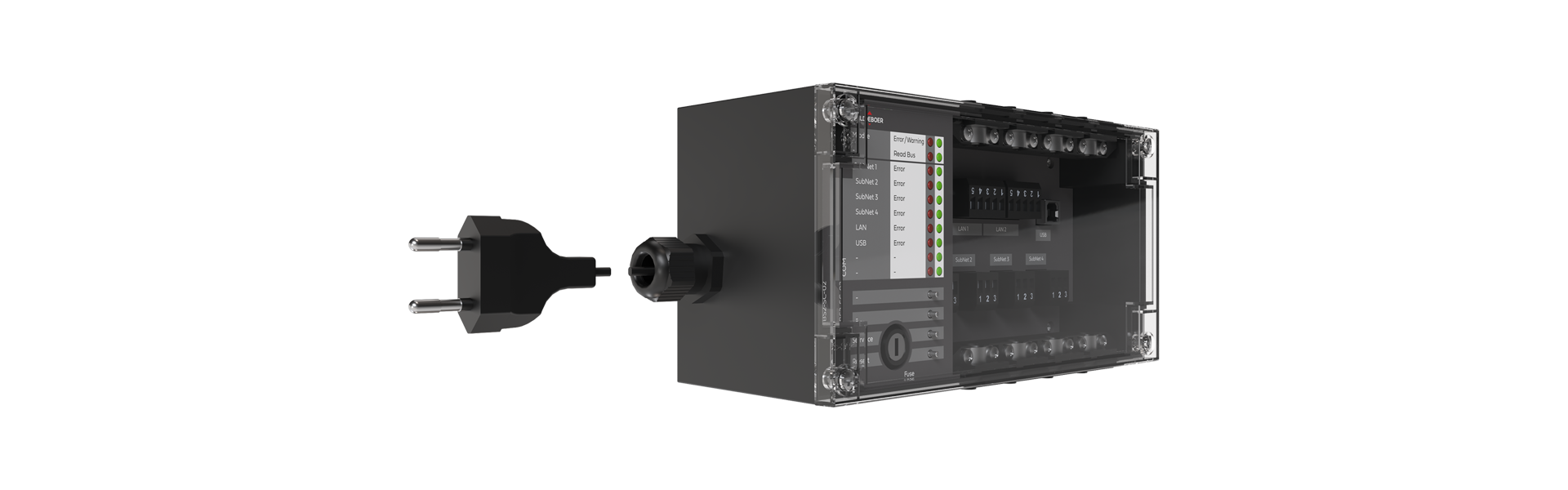 BS2-SC-02 Subnet controller turned halfway to the right from the front