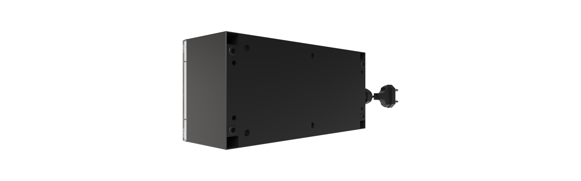 BS2-VR-01 Volumenstrom- und Druckregler-Modul von hinten halb nach rechts gedreht