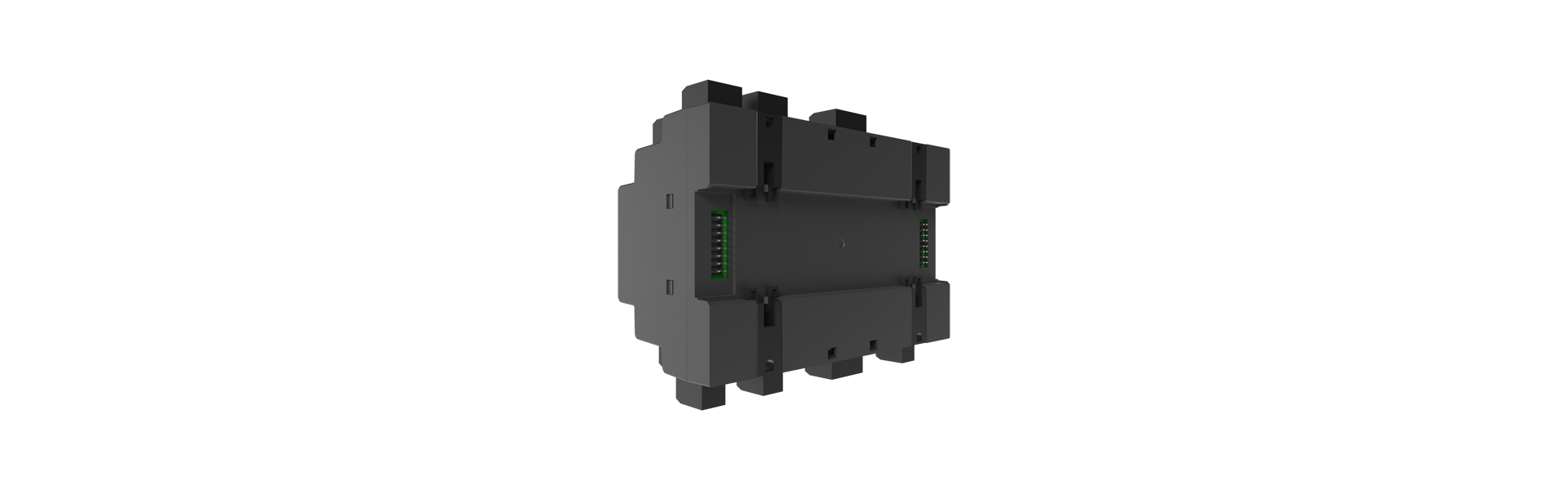 KS2-MR-01 Motor and smoke detector module turned halfway to the right from the rear