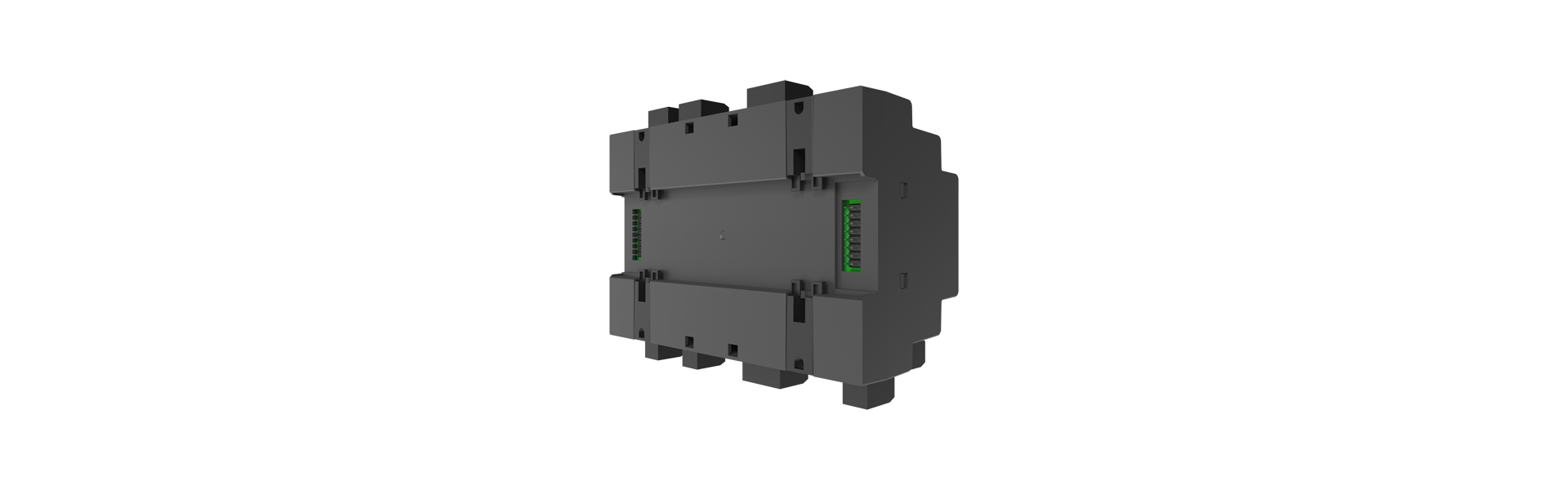KS2-MR-01 Motor and smoke detector module turned halfway to the left from the rear
