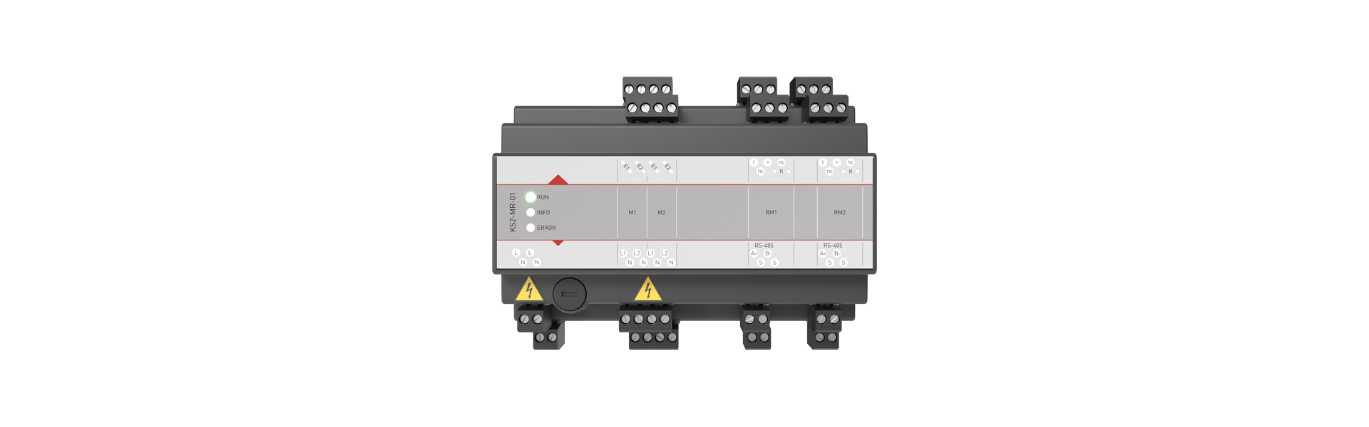 KS2-MR-01 Motor and smoke detector module from the front 