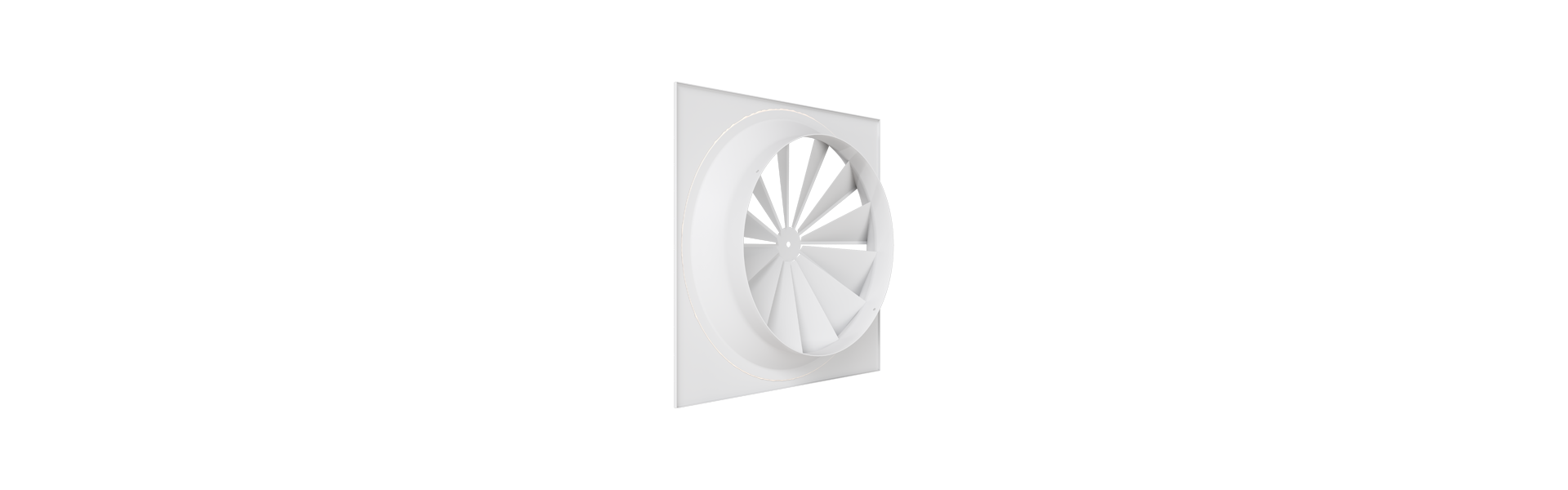 DF swirl diffuser (DFQ0) viewed from behind, turned halfway to the right