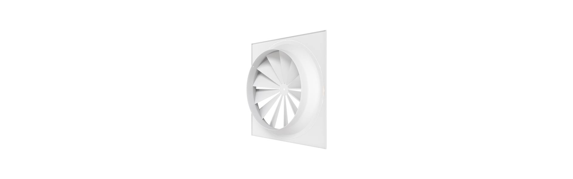 DF swirl diffuser (DFQ0) turned half-way from behind to the left 