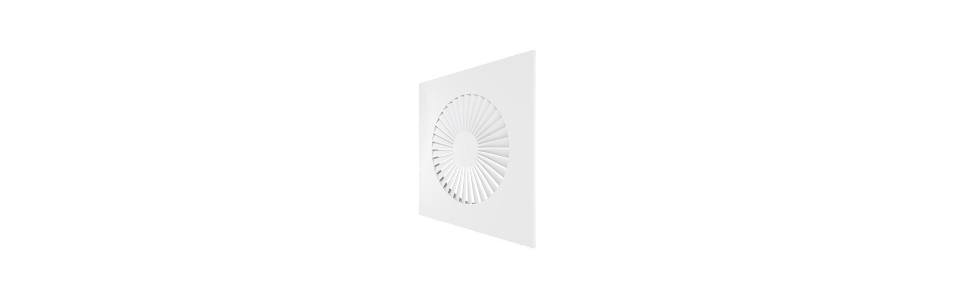 DT swirl diffuser turned half-way to the left from the front