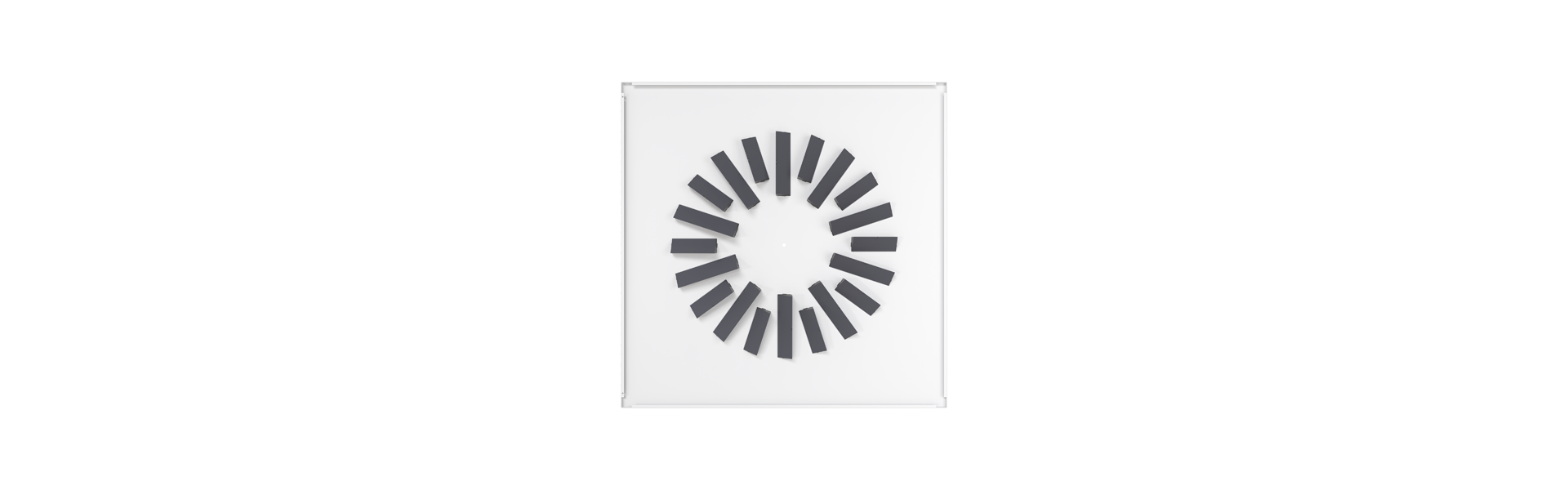DX swirl diffuser from behind