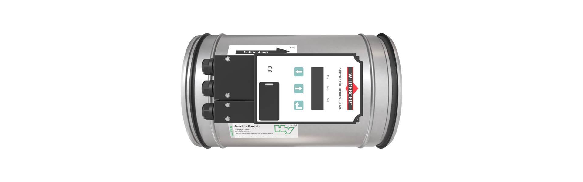 VRE1 volume flow controller from the side